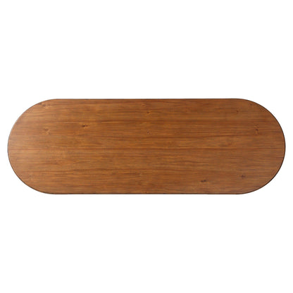 Paden Dining Table - Seasoned Brown Acacia