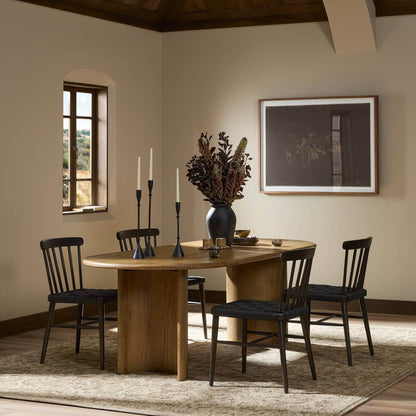 Paden Dining Table - Worn Oak Veneer