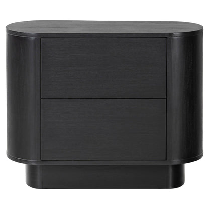 Paden Nightstand - Aged Black Acacia