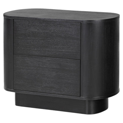 Paden Nightstand - Aged Black Acacia