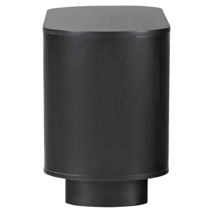 Paden Nightstand - Aged Black Acacia