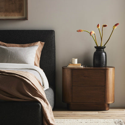 Paden Nightstand - Seasoned Brown Acacia