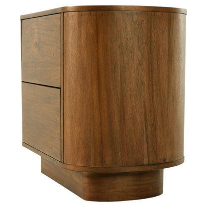 Paden Nightstand - Seasoned Brown Acacia