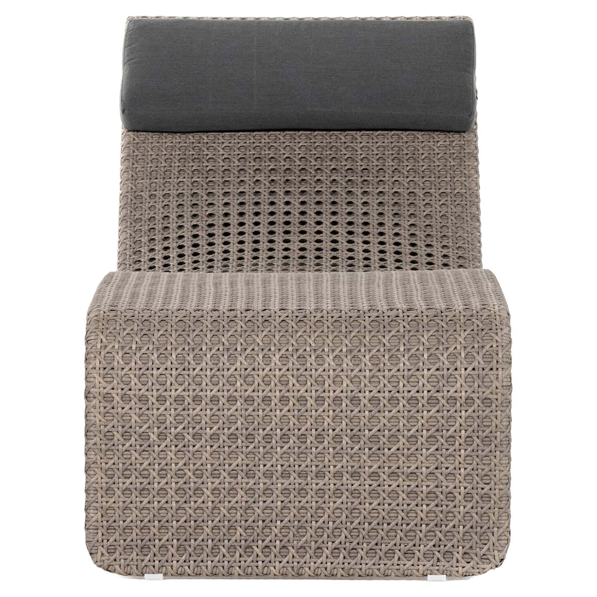 Paige Outdoor Woven Chaise - Arashi Graphite