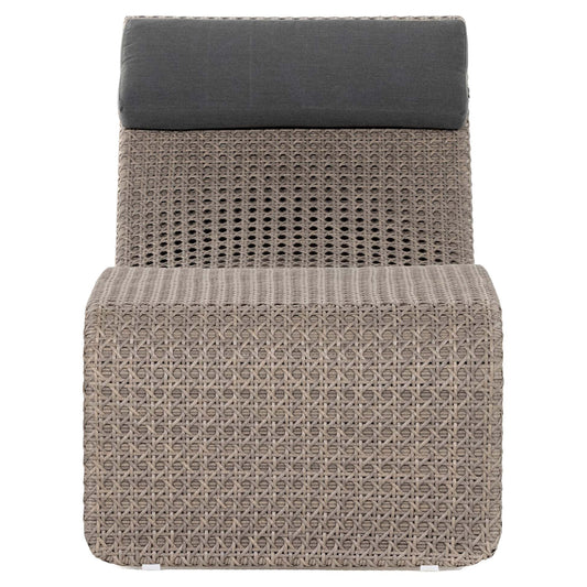 Paige Outdoor Woven Chaise - Arashi Graphite
