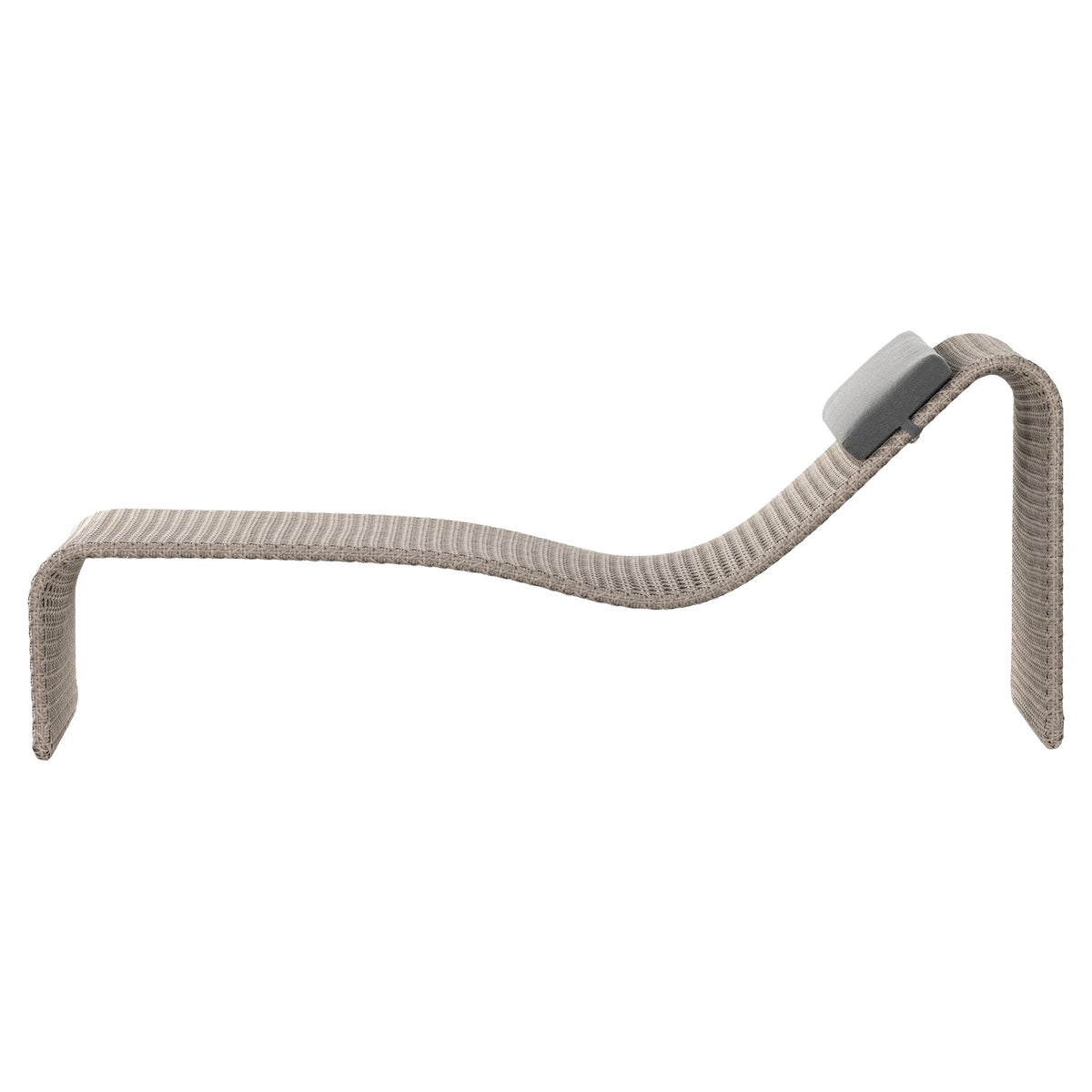 Paige Outdoor Woven Chaise - Arashi Graphite