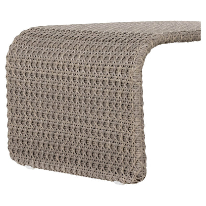 Paige Outdoor Woven Chaise - Arashi Graphite