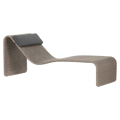 Paige Outdoor Woven Chaise - Arashi Graphite