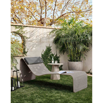 Paige Outdoor Woven Chaise - Arashi Graphite