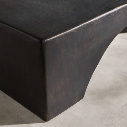 Palumbo Outdoor Coffee Table - Distressed Bronze