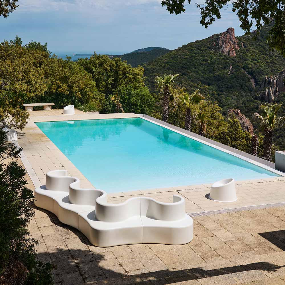 Panto Pop Outdoor Lounge Chair - White