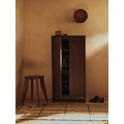Parcel Hallway Cabinet - 43"H, Dark Stained Oak