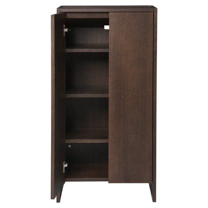 Parcel Hallway Cabinet - 43"H, Dark Stained Oak