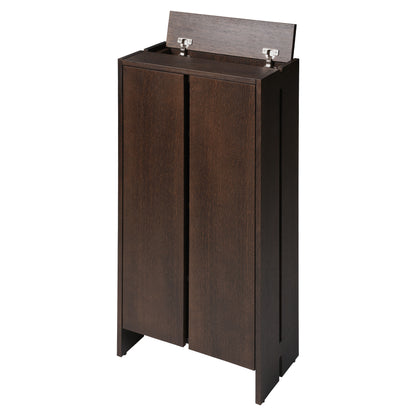 Parcel Hallway Cabinet - 43"H, Dark Stained Oak