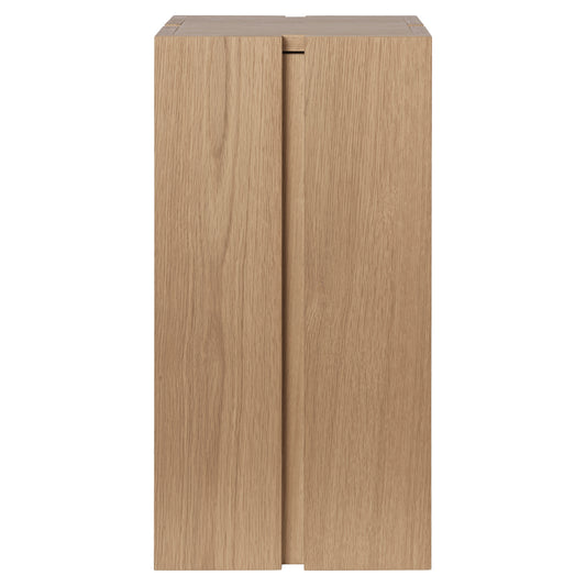 Parcel Pedestal - 23"H, Natural Oak