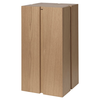 Parcel Pedestal - 23"H, Natural Oak