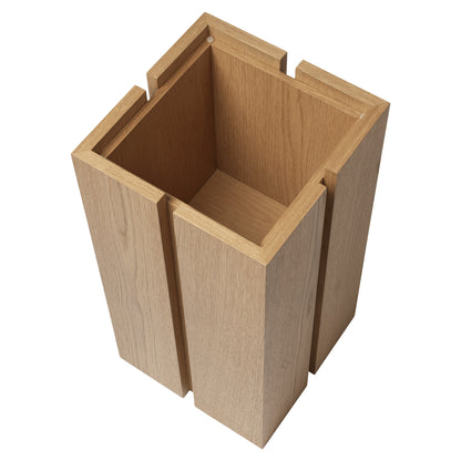 Parcel Pedestal - 23"H, Natural Oak