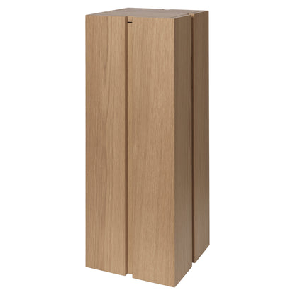 Parcel Pedestal - 35"H, Natural Oak