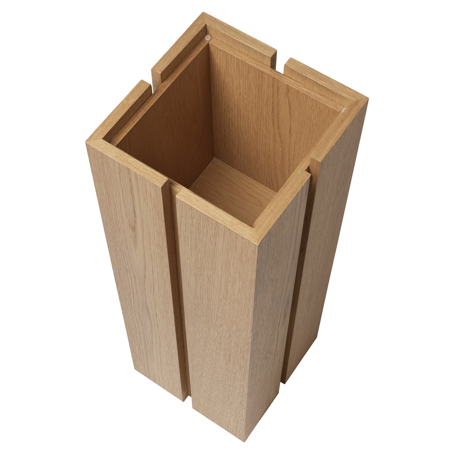 Parcel Pedestal - 35"H, Natural Oak