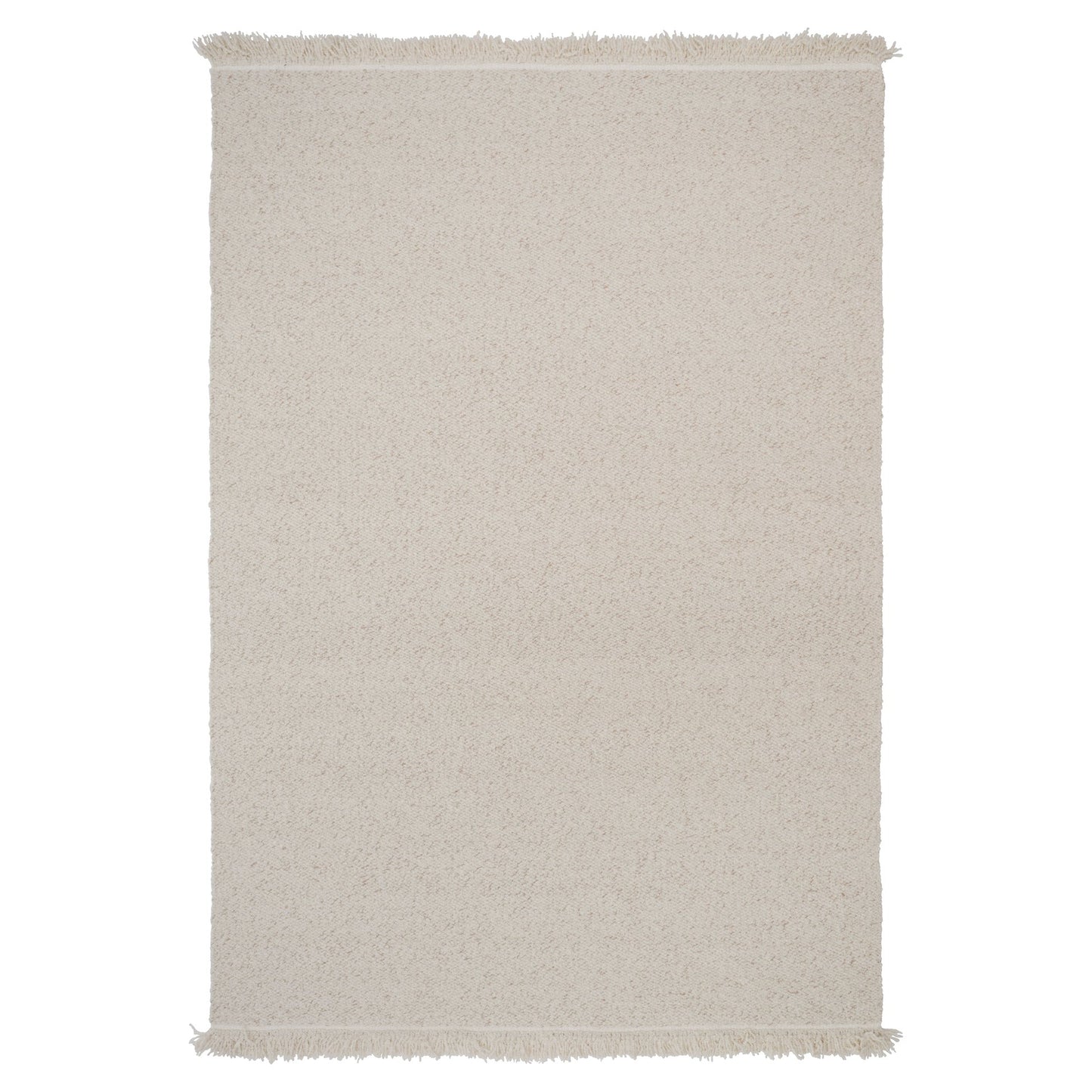 Peaceful Parity Rug - White