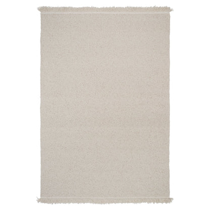Peaceful Parity Rug - White