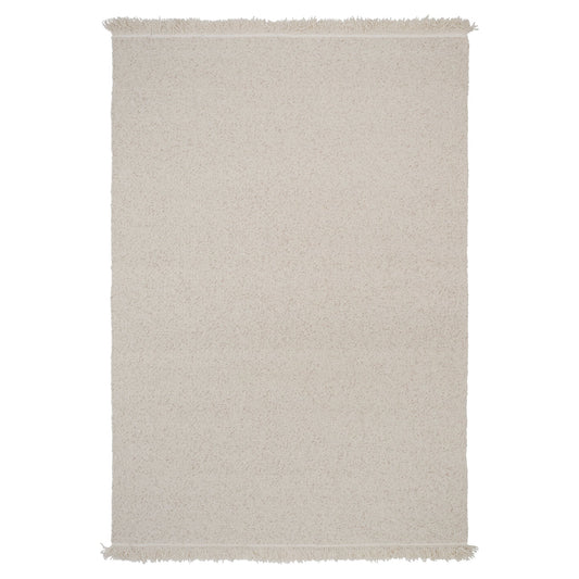 Peaceful Parity Rug - White