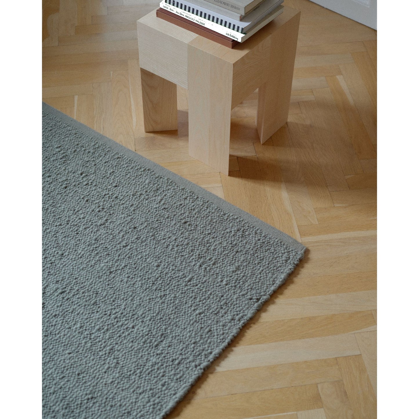 Pebbled Poem Rug - Moss