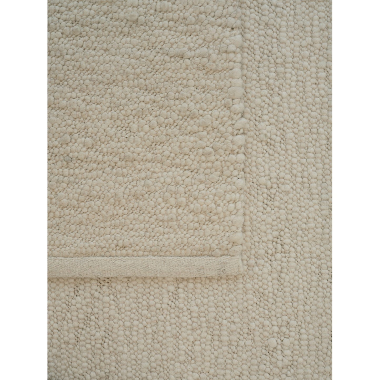 Pebbled Poem Rug - White