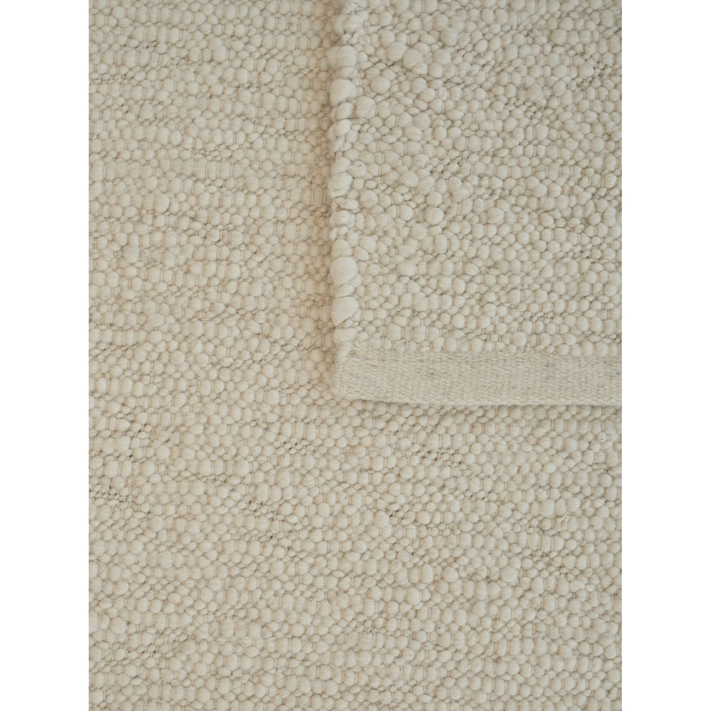 Pebbled Poem Rug - White