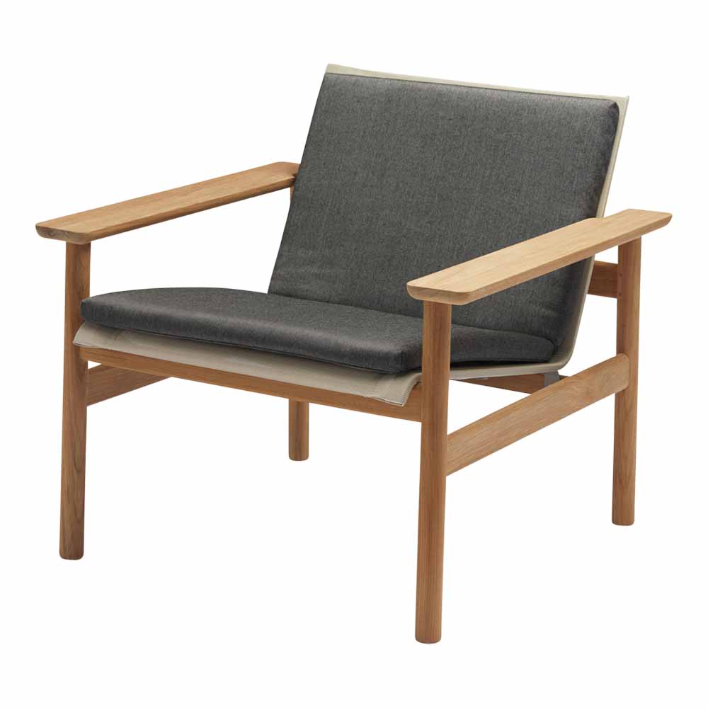 Pelagus Outdoor Lounge Chair Cushion - Charcoal