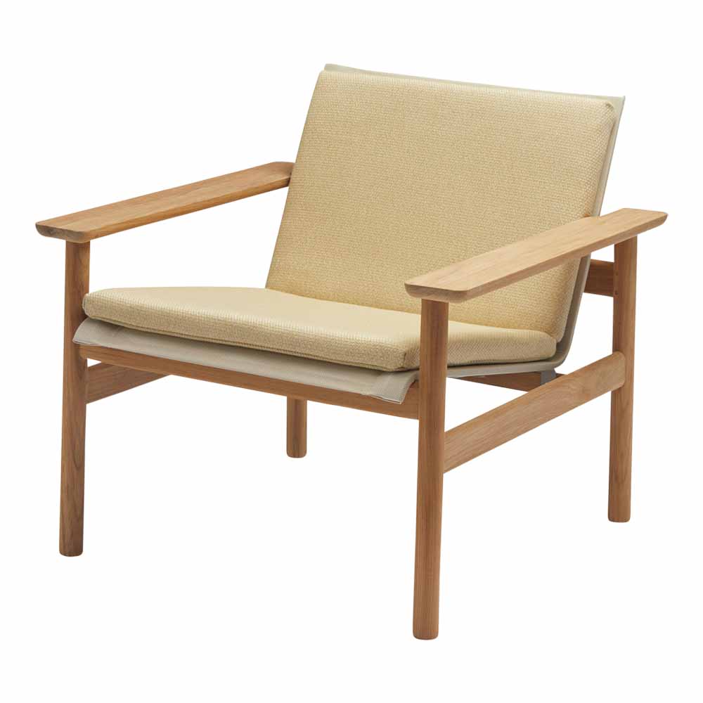 Pelagus Outdoor Lounge Chair Cushion - Honey Yellow