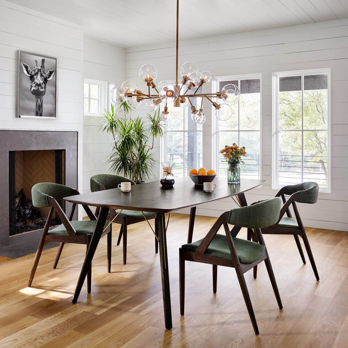 Pellman Chandelier - Matte Brass