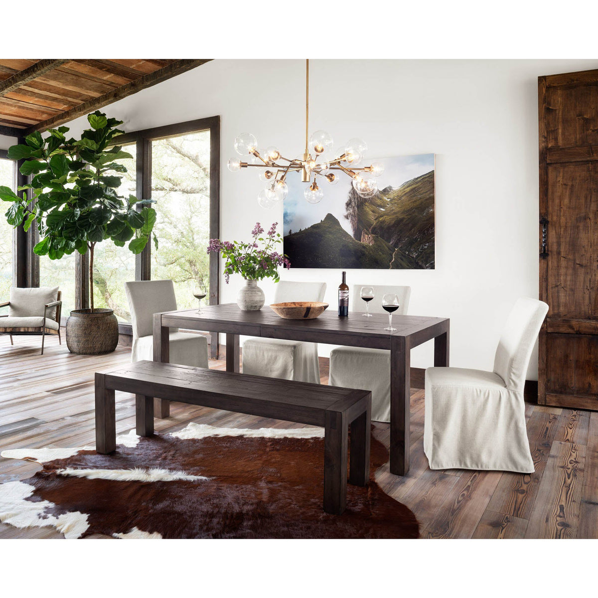 Pellman Chandelier - Matte Brass