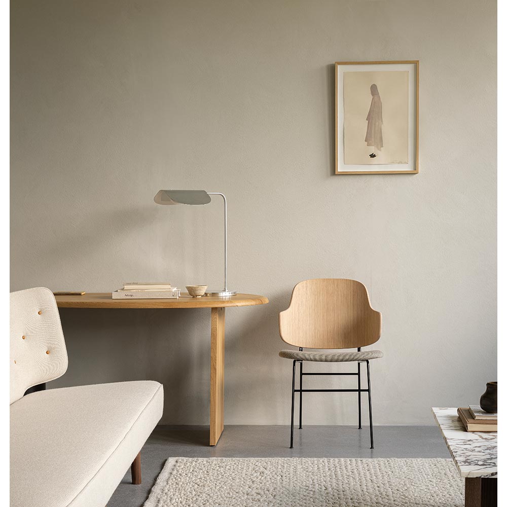 Penguin Seat Upholstered Dining Chair - Natural Oak