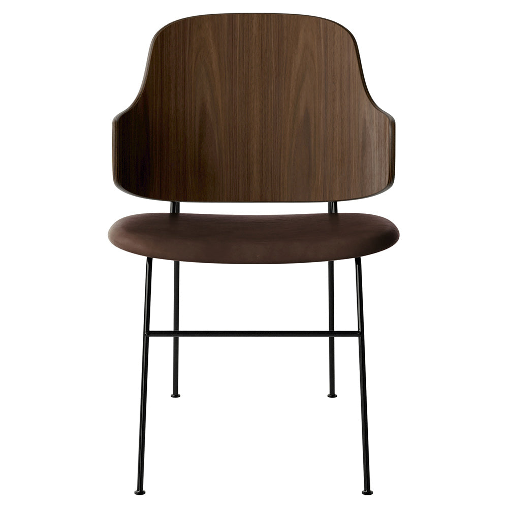 Penguin Seat Upholstered Dining Chair - Walnut