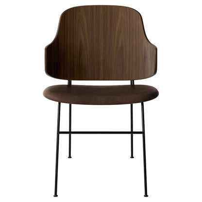 Penguin Seat Upholstered Dining Chair - Walnut