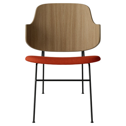 Penguin Seat Upholstered Lounge Chair - Natural Oak