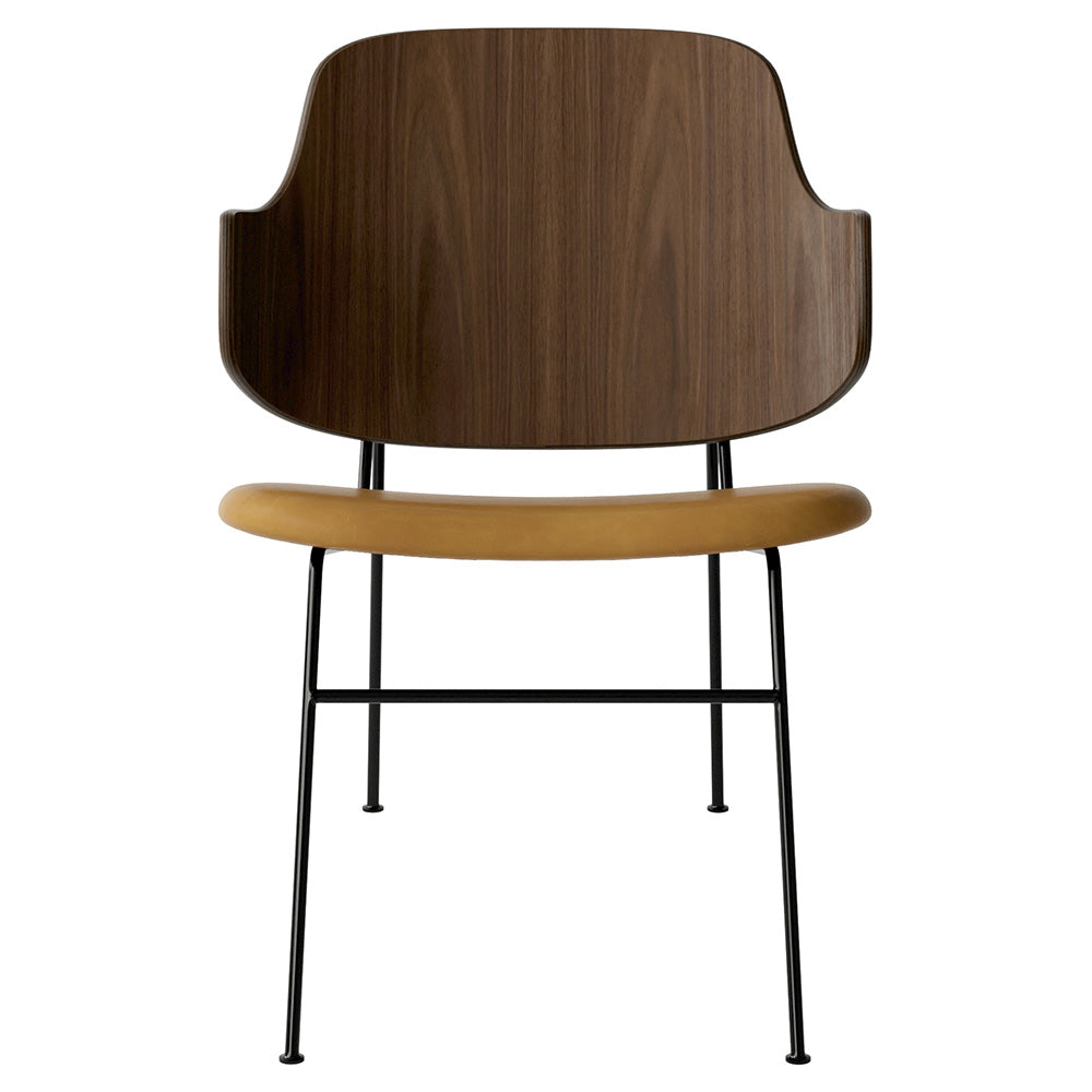 Penguin Seat Upholstered Lounge Chair - Walnut