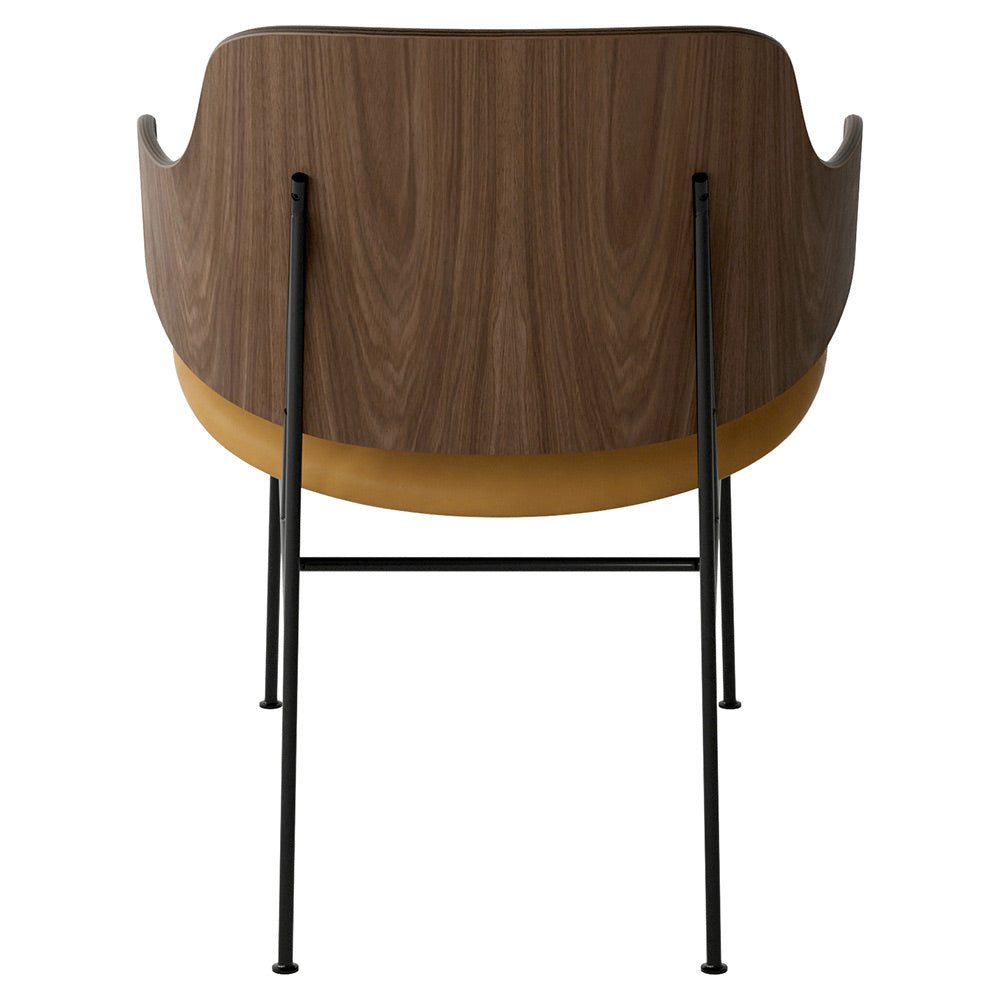 Penguin Seat Upholstered Lounge Chair - Walnut