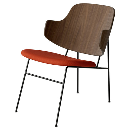 Penguin Seat Upholstered Lounge Chair - Walnut