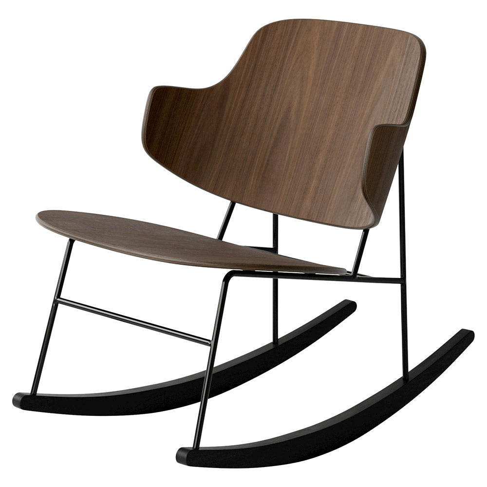 Penguin Unupholstered Rocking Chair - Walnut
