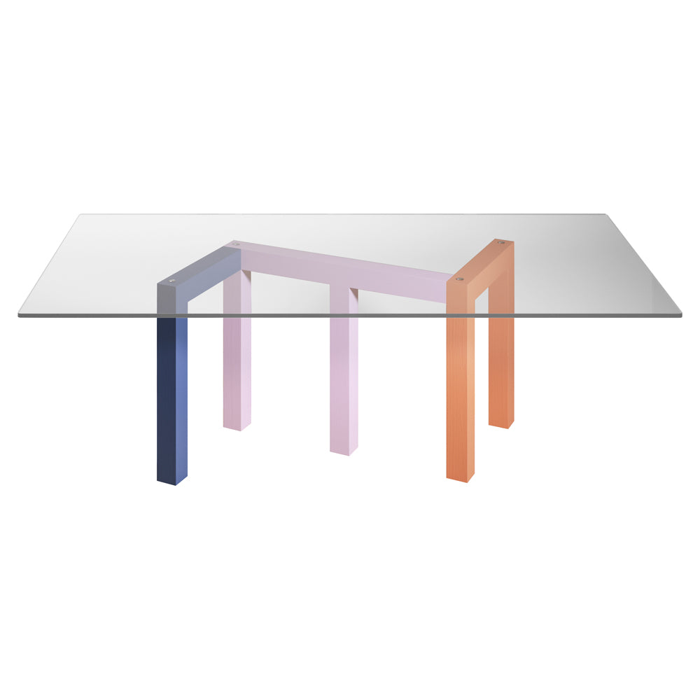 Penrose Dining Table - Clear Glass