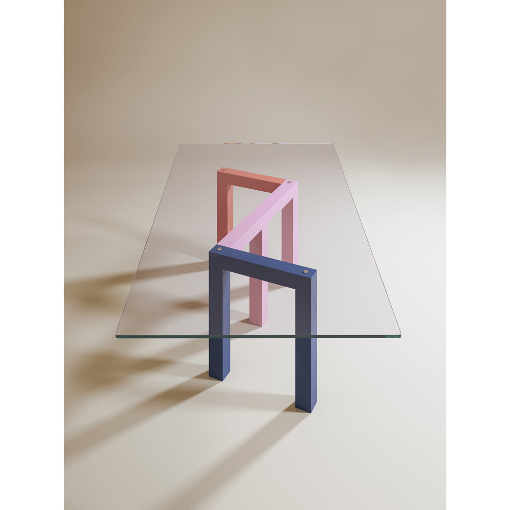 Penrose Dining Table - Clear Glass