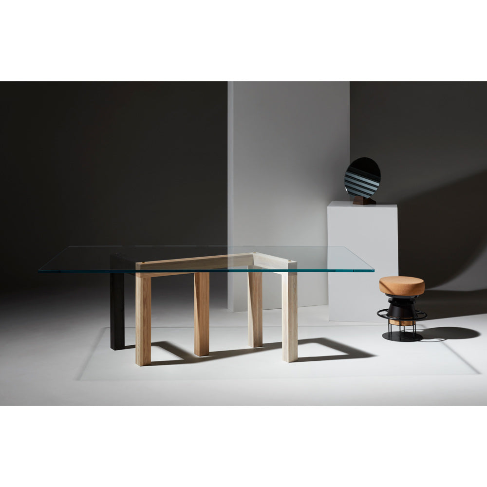 Penrose Dining Table - Clear Glass
