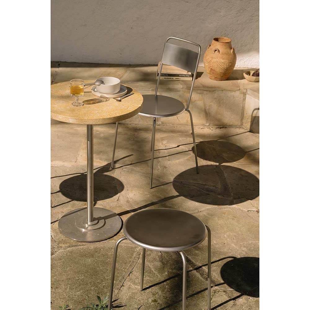 Petit Rond Chair - Stainless Steel