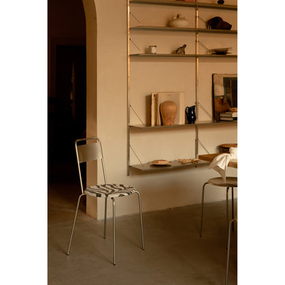 Petit Rond Chair - Zebra, Stainless Steel