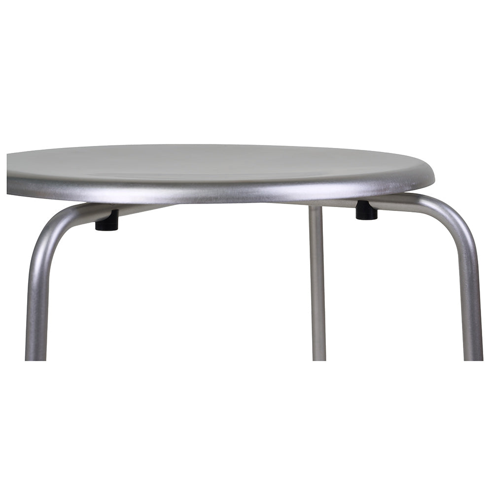 Petit Rond Stool - Stainless Steel