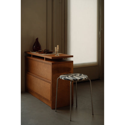 Petit Rond Stool - Zebra, Stainless Steel