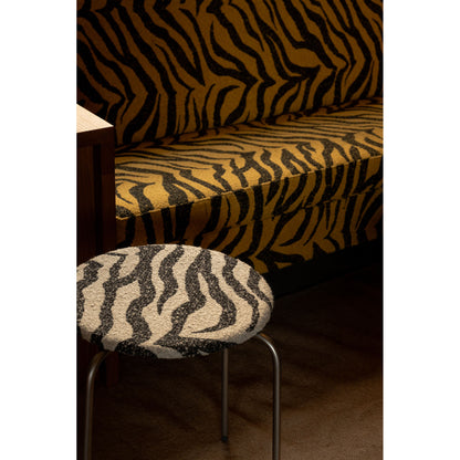Petit Rond Stool - Zebra, Stainless Steel