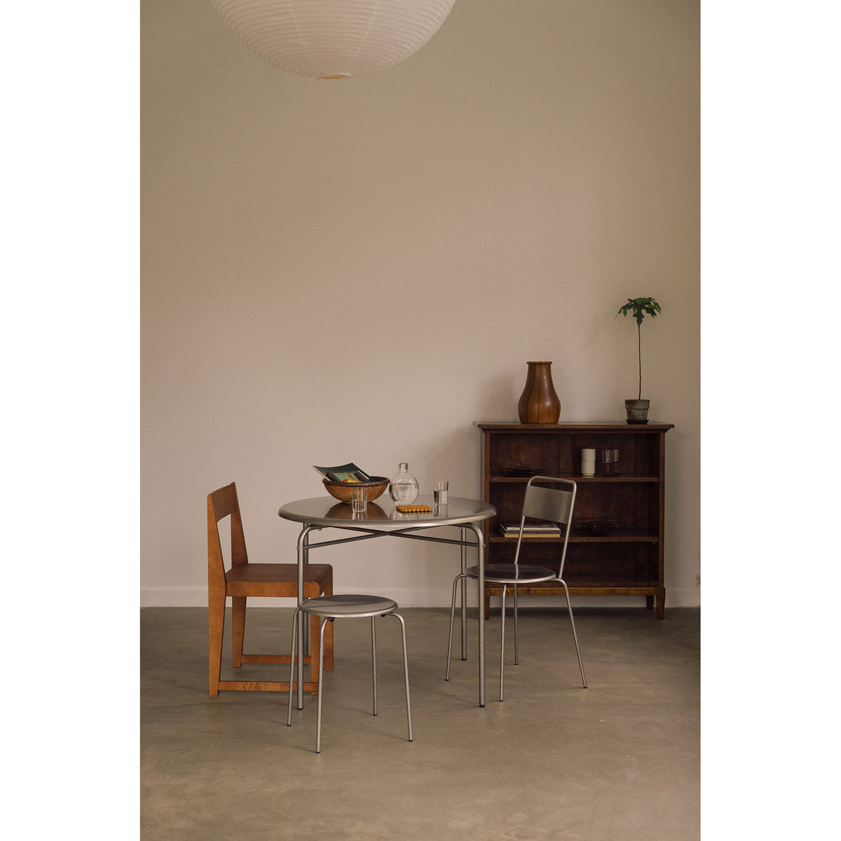 Petit Rond Table - Stainless Steel, Large